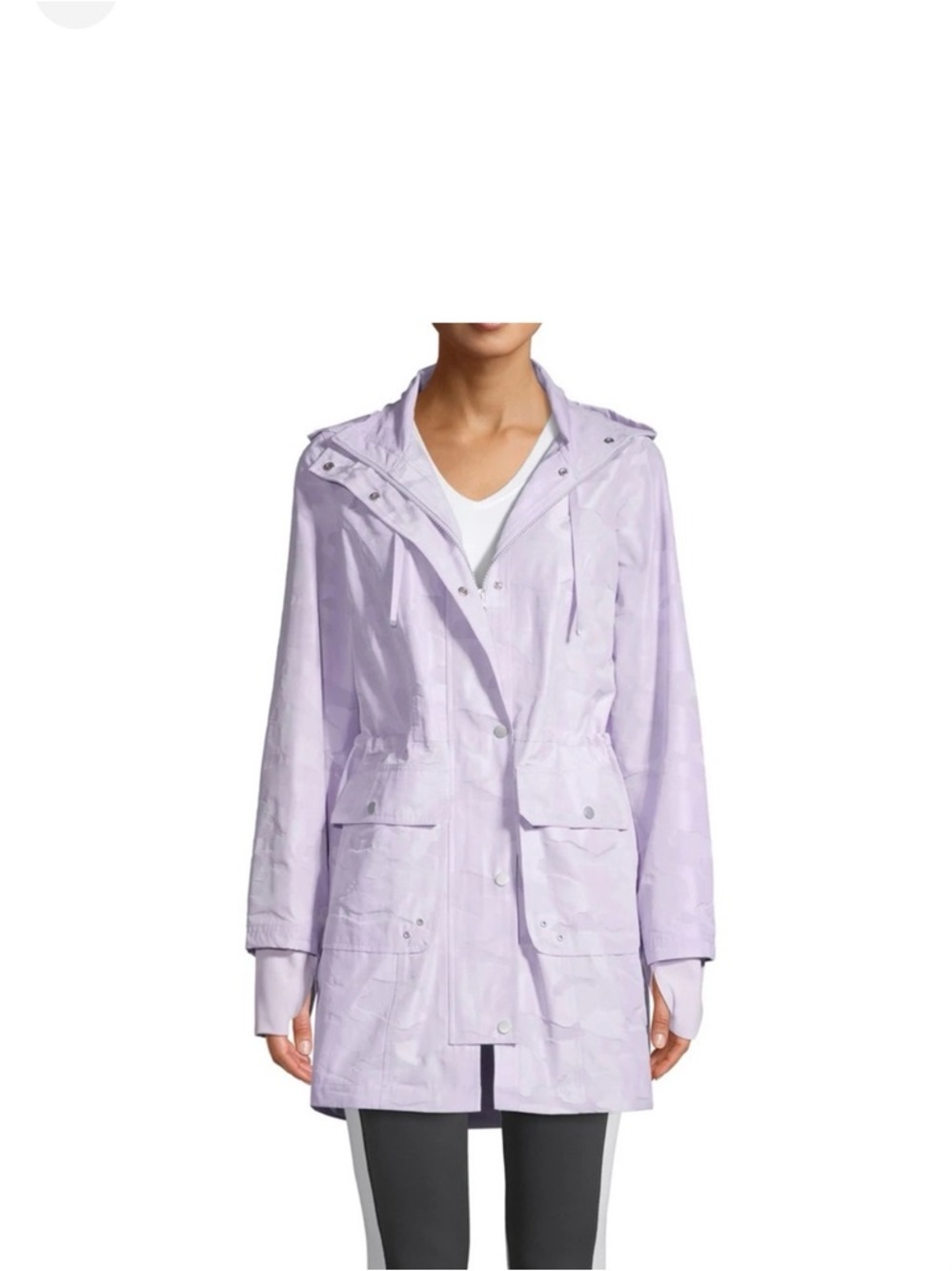 Light Lavender Hooded Jacket - Women